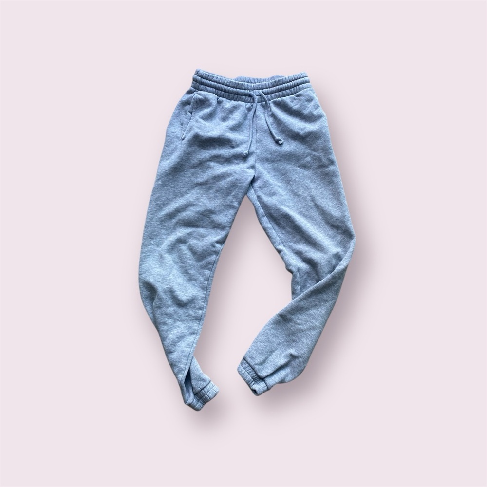 Aritzia Heathered Grey fleece joggers